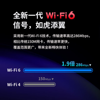 TP-LINK 普联 WiFi6智能免驱 USB内置天线增益网卡台式机笔记本电脑无线wifi接收器AX300 TL-XDN6000免驱版