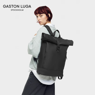 Gaston Luga 双肩包石墨黑16英寸大容量背包男时尚休闲旅行学生书包情人节礼物