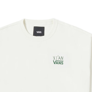 VANS 范斯 男女套头卫衣秋冬城市系列西安米白色简约舒适 米白色 XL