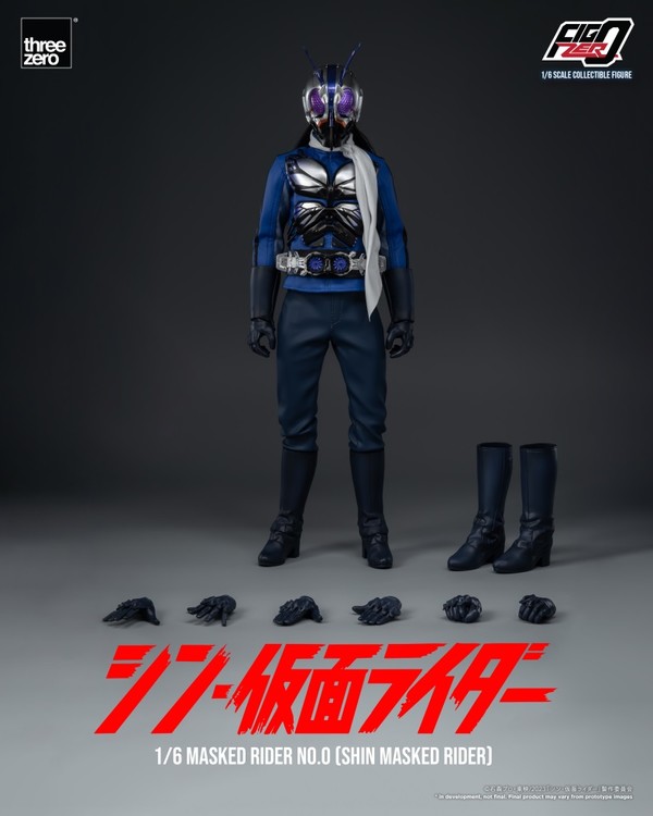 threezero Figzero系列 新假面骑士0号 1/6可动人偶