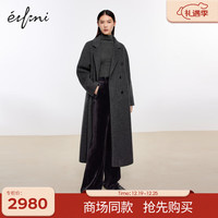 伊芙丽（eifini）伊芙丽毛呢外套1EB170351 暗灰 165/88A/L