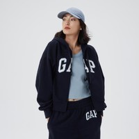 Gap 盖璞 女士复古抓绒卫衣 445808NAVY