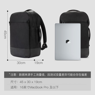 Incase 双肩电脑包 Twill苹果MacBookPro联想男女通勤商务时尚旅行大容量背包出差高端电脑包16英寸黑色