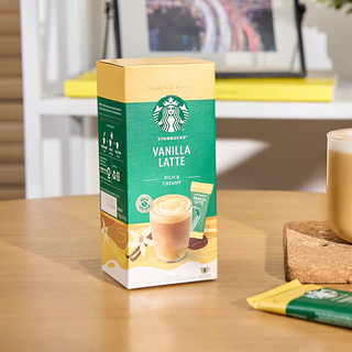 星巴克（Starbucks）速溶花式咖啡4袋装 香草风味拿铁 土耳其速溶咖啡