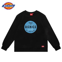 Dickies 帝客 卫衣全棉毛圈布字母印花舒适休闲圆领卫衣 DK009577   黑色 S