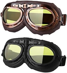 LJDJ 摩托车护目镜 - 2 只眼镜 - 越野自行车 ATV 摩托车越野赛骑行越野战斗护目镜