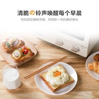 TOSHIBA 东芝 电烤箱家用台式烘焙蛋糕 多功能小型网红烤箱机械式迷你专业 立体烘烤 8升 ET-TD7080 白色