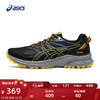 ASICS 亚瑟士 跑步鞋男鞋减震运动鞋 TRAIL SCOUT 2 越野透气跑鞋 黑色/黄色 39.5