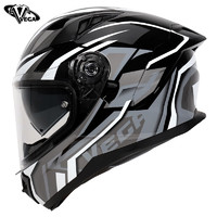 VEGA SA-65 史努比灰 M-3XL 3C美国双镜片摩托车头盔男女四季通用全盔
