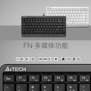 双飞燕（A4TECH） FK11小键盘鼠标套装数控工控工业级便携多媒体88键USB有线迷你轻音87键 FK11键盘+FM12套装 无光