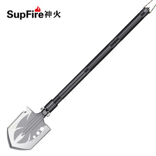 SUPFIRE 神火 BG05多功能户外工兵铲铁锹锰钢兵工铲折叠野外铲子军工铲用品 BG05-3节