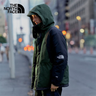 北面（The North Face）UE先锋设计拼色羽绒服男保暖鹅绒填充休闲外套83Q2 I0P/绿色 L175/100