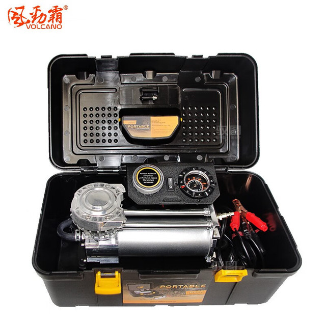 VOLCANO 风劲霸 台湾大功率轮胎充气泵新能源越野车载打气机家车两用打气泵B850