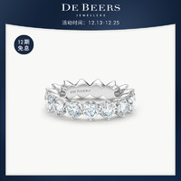 DE BEERS 戴比尔斯 Allegria Eternity 宽版铂金戒指 52