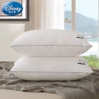 迪士尼（Disney）枕头A类枕头抑菌防螨整头可水洗高弹颈椎枕2只 一对装 纤维枕-米奇