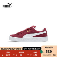 彪马（PUMA） 男女同款复古休闲板鞋 面包鞋 SUEDE XL 395205 红色-白-12 43码