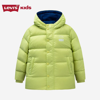 Levi's李维斯儿童装男童羽绒服2023冬装女童加厚保暖防风短款外套潮 鸡尾酒绿 120/60(6)