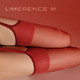 Limerence M 涞觅润丝 「丘比特」丝袜8D超薄四面开裆免脱性感丝滑闪亮高弹蕾丝吊带袜 酒红色 闪亮袜身