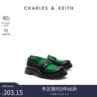 CHARLES & KEITH CHARLES&KEITH;女鞋CK1-70920115时尚拼色乐福鞋单鞋
