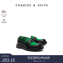 CHARLES & KEITH CHARLES&KEITH女鞋CK1-70920115时尚拼色乐福鞋单鞋