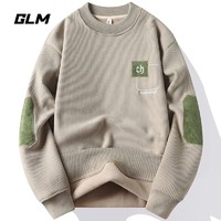 GLM 森马集团品牌GLM一体绒卫衣男秋冬季青少年学生百搭保暖圆领上衣
