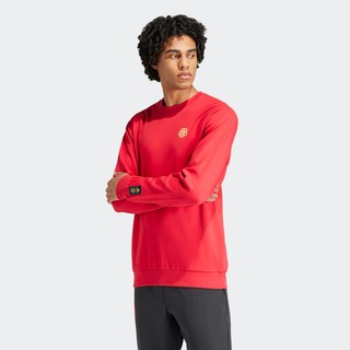 adidas 阿迪达斯 Manchester United Cultural Story 男子运动卫衣 IW9306 红色 L