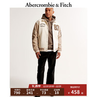 ABERCROMBIE & FITCH男装 美式街头潮流通勤百搭秋冬复古灯芯绒休闲直筒裤 354601-1 黑色 XS (170/70A)