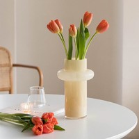 南十字星 中古花瓶摆件法式复古客厅高级感网红琉璃花器餐桌插花