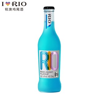 锐澳（RIO）洋酒 预调鸡尾酒 果酒 经典玻璃瓶 275ml*6瓶 蓝玫瑰味