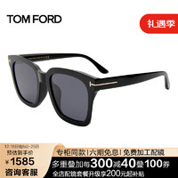 TOM FORD 汤姆.福特（TOM FORD）男女款墨镜黑色镜框墨蓝色镜片 0892K 01A 56MM