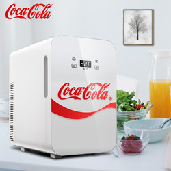 Coca-Cola 可口可乐 迷你小冰箱车载冰箱小型化妆品饮料两用宿舍迷你冷藏冰箱