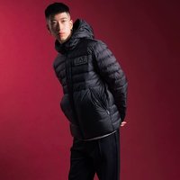 EMPORIO ARMANI 标贴连帽羽绒服男士秋冬XY精选合