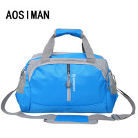 AOSIMAN 奥斯曼 短途手提旅行包单肩旅游包出行包可套拉杆上的旅行袋健身运动包