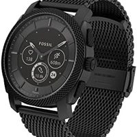 FOSSIL Machine Gen 6 Hybrid 45 毫米不锈钢网眼智能手表