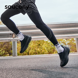 索康尼（SAUCONY）男鞋女鞋 2023冬Tide浪潮跑鞋运动鞋缓震轻便透气跑步鞋 浪潮/黑武士 43(275mm)