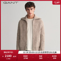 GANT 甘特 冬男士简约纯色毛针织衫8040179 291米灰色 L