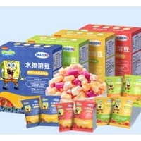 88VIP：SpongeBob 海绵宝宝 未零beazero溶溶豆海绵宝宝水果溶豆4盒装儿童零食小溶豆豆小吃