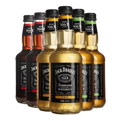 JACK DANIEL‘S 杰克丹尼 预调酒可乐+柠檬+苹果味330ml*6瓶礼盒装