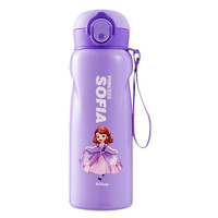 咪凹 ANGELAMIAO儿童保温杯奥特曼316不锈钢直饮男弹盖便携杯子大容量480ml 紫色苏菲亚【316不锈钢】480ml