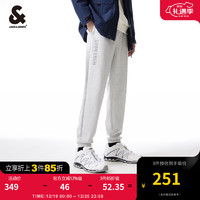 杰克琼斯 杰克·琼斯（JACK&JONES）2024年春季裤子男款束脚卫裤合体空气层运动裤透气休闲裤男装 G41浅花灰色 175/80A/MR