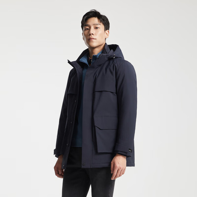 今日必买：YOUNGOR 雅戈尔 男士加厚款鹅绒连帽羽绒服