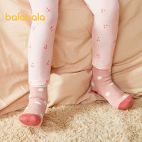 巴拉巴拉 儿童袜子男女童保暖袜中大童小童棉袜舒适（三双装） 红白色调00361 66cm