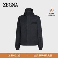 杰尼亚（Zegna）秋冬男士Techmerino™ 羊毛滑雪羽绒服夹克UCTB9A6-CCT524-K98-M