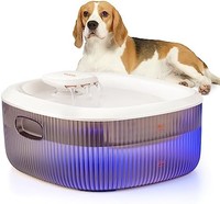 WOPET W600 狗狗饮水喷泉,200 盎司/1.6 加仑/6 升大型狗和中型猫自动喷泉,超静音*智能泵,宠物饮水机
