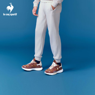 乐卡克（Le coq sportif）法国公鸡男款2023骑行系列宽松舒适加绒运动长裤CL-4603234 小麦色/ISC L