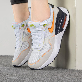 耐克（NIKE）女鞋大童鞋 23冬AIR MAX气垫运动鞋低帮缓震透气轻质跑步鞋 DQ0284-109/白/明亮橙/黑 3.5Y/35.5码/22.5cm