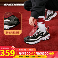 斯凯奇（SKECHERS）兔年男鞋红包鞋2023新年款熊猫鞋兔飞猛进休闲运动厚底老爹鞋 吉祥兔-BKMT/速发 女款/36.5