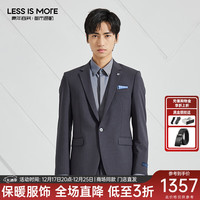 利郎轻时尚男装【双色TR】西服套装男商务西装正装二件套Q3QXF05 铁灰色 190