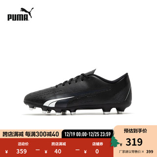 PUMA 彪马 男子天然草坪足球鞋长钉ULTRA PLAY 107224 黑色-白-02 42