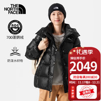 The North Face北面羽绒服女装秋冬防风保暖面包服700蓬鹅绒填充防寒登山服 JK3/黑色 L